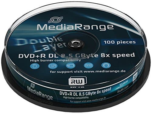 MediaRange - 10 x DVD+R DL - 8,5 GB (240min) 8x - spindel