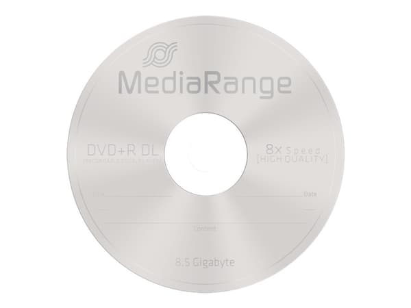 MediaRange - 25 x DVD+R DL - 8,5 GB (240min) 8x - spindel