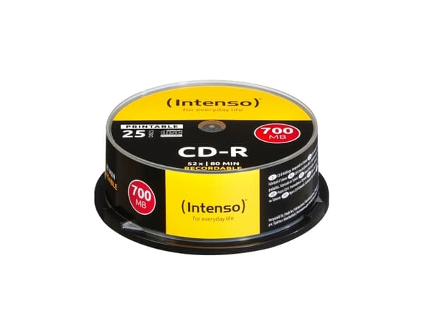 Intenso - 25 x CD-R - 700 MB (80 min) 52x - blekkstråleskrivbar overflate - spindel