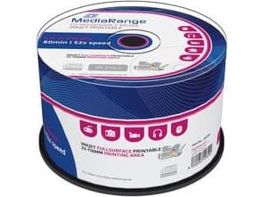 MediaRange MR208, 52x, CD-R, 120 mm, 700 MB, Kakkulaatikko, 50 kpl