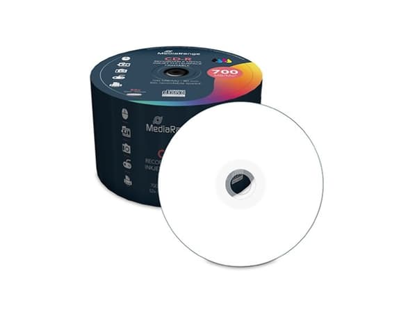 MediaRange MR208, 52x, CD-R, 120 mm, 700 MB, Kakkulaatikko, 50 kpl