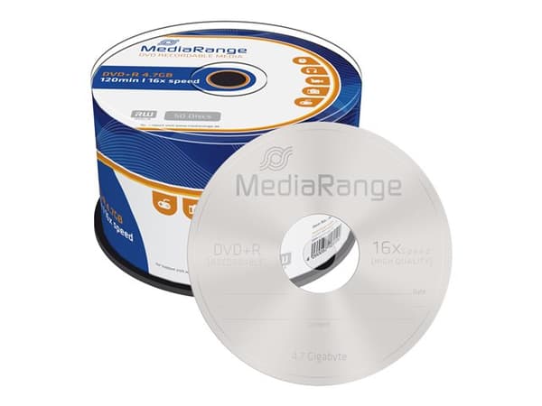 MediaRange - 50 x DVD+R - 4,7 GB (120 min) 16x - spindel