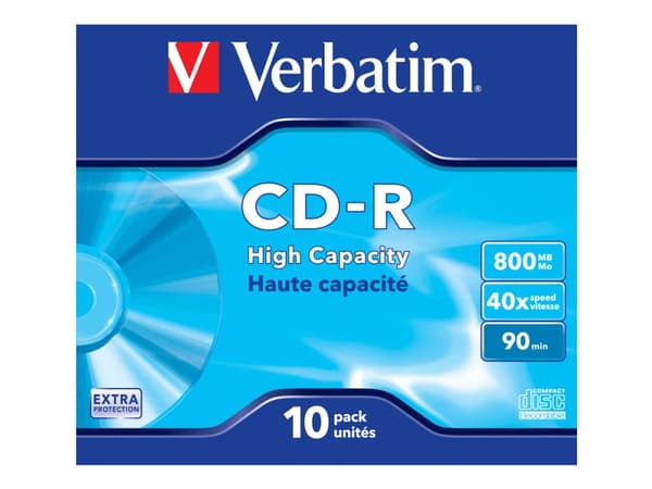 Verbatim DataLife - 10 x CD-R - 800 MB (90 min) - CD-fodral