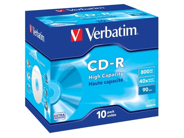 Verbatim DataLife - 10 x CD-R - 800 MB (90 min) - CD-fodral