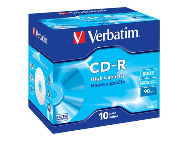 Verbatim DataLife - 10 x CD-R - 800 MB (90 min) - CD-fodral