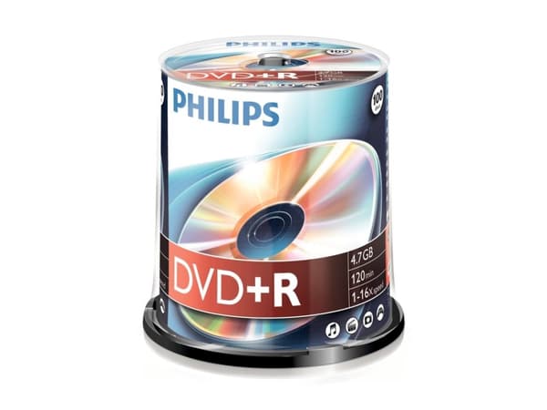 Philips DR4S6B00F - 100 x DVD+R - 4.7 GB (120 min) 16x - spindel