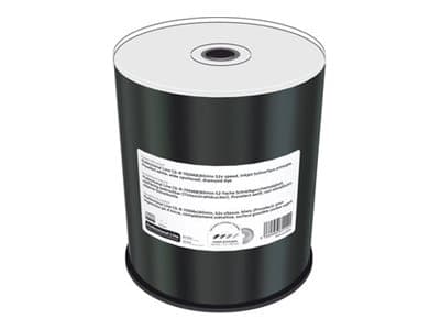 MediaRange Professional Line - 100 x CD-R - 700 MB (80min) 52x - vit - yta utskrivbar med bläckstråleskrivare, inre skrivbar plastring - Tegel