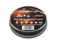 MediaRange - 10 x DVD-RW - 4,7 GB (120min) 4x - spindel