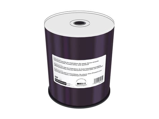 MediaRange Professional Line - 100 x DVD-R - 4.7 GB (120 min) 16x - vit - inre skrivbar plastring, återskrivbar yta - Tegel