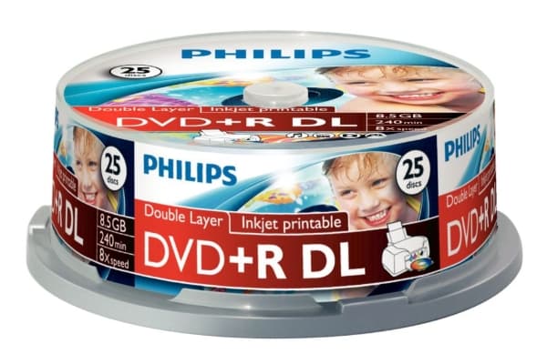 Philips DVD+R DR8I8B25F/00, DVD+R, 25 kpl, 8,5 GB
