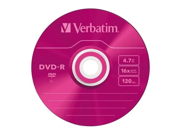 Verbatim Colours - 5 x DVD-R - 4.7 GB 16x