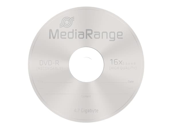 MediaRange - 25 x DVD-R - 4,7 GB (120 min) 16x - spindel