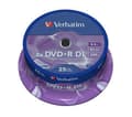 Pikkukuva 4 / 5: Verbatim DVD+R Double Layer 8x Matt Silver 25pk Spindle, DVD+R DL, 120 mm, Akseli, 25 kpl, 8,5 GB