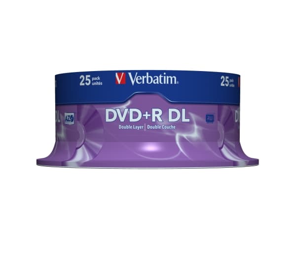 Verbatim DVD+R Double Layer 8x Matt Silver 25pk Spindle, DVD+R DL, 120 mm, Akseli, 25 kpl, 8,5 GB