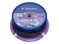 Pikkukuva 1 / 5: Verbatim DVD+R Double Layer 8x Matt Silver 25pk Spindle, DVD+R DL, 120 mm, Akseli, 25 kpl, 8,5 GB