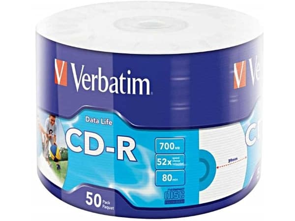 Verbatim DataLife - 50 x CD-R - 700 MB (80 min) 52x - skrivbar overflate - spindel