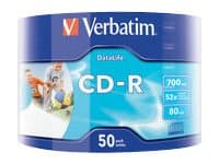 Verbatim DataLife - 50 x CD-R - 700 MB (80 min) 52x - skrivbar overflate - spindel