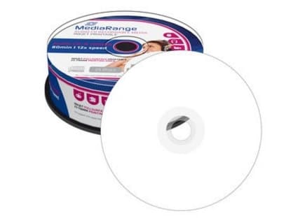 Mediarange Cd-r do muzyki Audio cake 25 printable