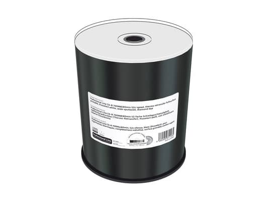MediaRange Professional Line - 100 x CD-R - 700 MB (80min) 52x - vit - återskrivbar yta - Tegel