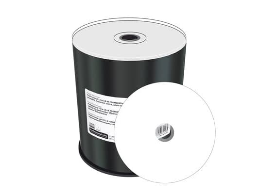 MediaRange Professional Line - 100 x CD-R - 700 MB (80min) 52x - vit - återskrivbar yta - Tegel