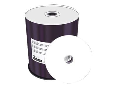 MediaRange Professional Line - 100 x CD-R - 700 MB (80min) 52x - vit - återskrivbar yta - Tegel