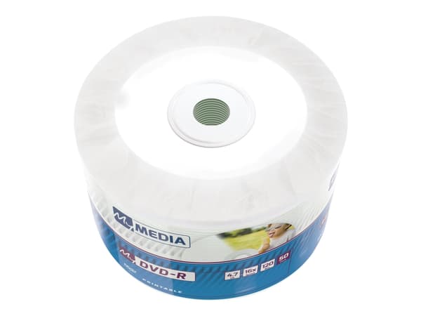MyMedia - 50 x DVD-R - 4.7 GB (120 min) 16x - hvit - bred skrivbar overflate - murstein