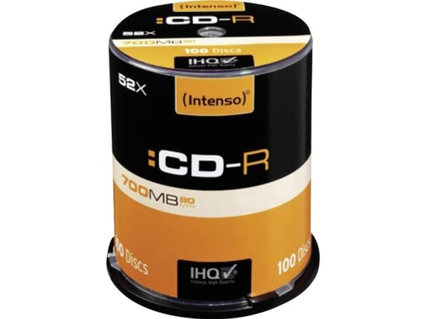 Intenso - 100 x CD-R - 700 MB (80 min) 52x - spindel