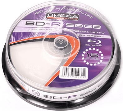 Omega BD-R 50 GB 6x 10 kpl (41031)