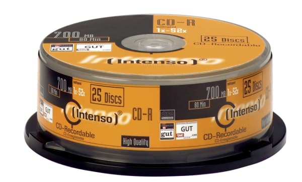 Intenso - 25 x CD-R - 700 MB (80 min) 24x - spindel