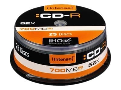 Intenso - 25 x CD-R - 700 MB (80 min) 24x - spindel