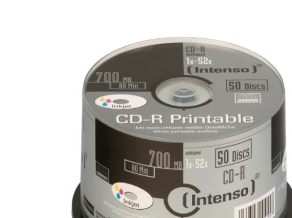 Intenso - 50 x CD-R - 700 MB (80 min) 52x - blekkstråleskrivbar overflate - spindel
