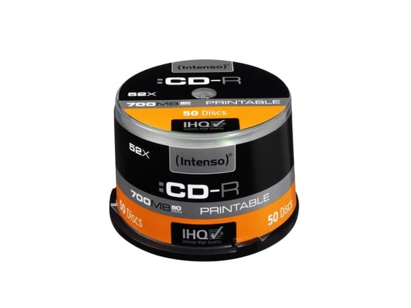 Intenso - 50 x CD-R - 700 MB (80 min) 52x - blekkstråleskrivbar overflate - spindel