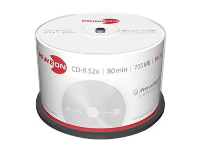 Primeon silver-protect-disc - 50 x CD-R - 700 MB (80min) 52x - spindel