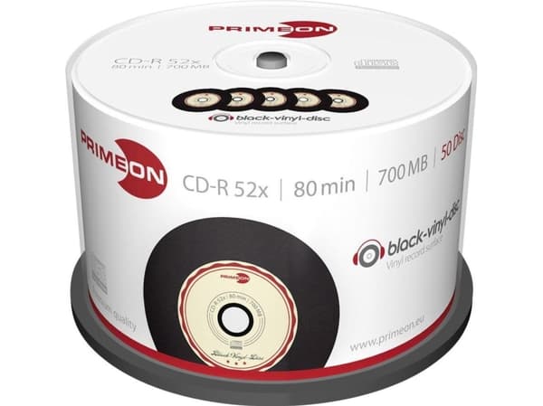 Primeon 2761108, 52X, CD-R, 120 mm, 700 MB, Kakbox, 50 styck