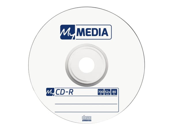 MyMedia - 10 x CD-R - 700 MB (80 min) 52x - matt sølvfarge - murstein