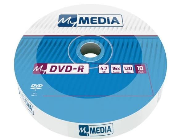 MyMedia - 10 x DVD-R - 4.7 GB (120 min) 16x - matt sølvfarge - murstein