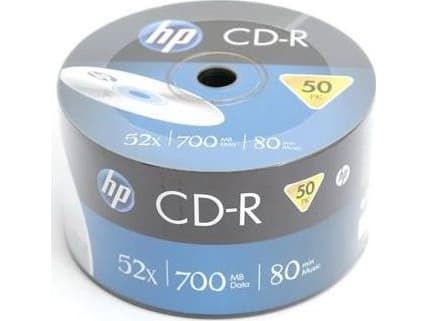 HP CRE00017WIP, 52X, CD-R, 120 mm, 700 MB, Kakbox, 50 styck
