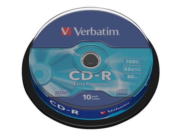 Verbatim - 10 x CD-R - 700 MB (80min) 52x - spindel