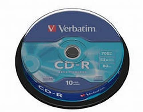 Verbatim - 10 x CD-R - 700 MB (80min) 52x - spindel
