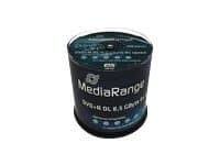 MediaRange - 100 x DVD+R DL - 8.5 GB 8x - blekkstråleskrivbar overflate - spindel