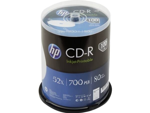 HP CRE00021LWIP CD-R disc 700 MB 100 stk Spindel Kan forsynes med print