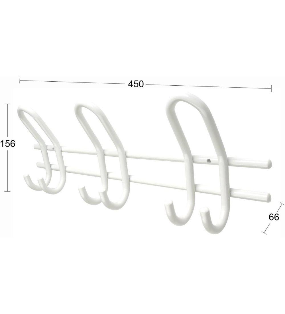 Klädhängare Habo 3-krok Vit 450mm