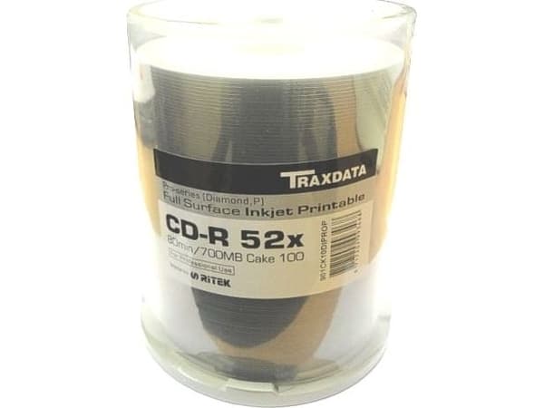 Traxdata CD-R 700 MB 52x 100 pieces (TRCGCD)