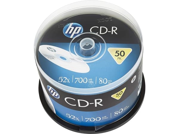 HP CRE00017, 52X, CD-R, 120 mm, 700 MB, Kakbox, 50 styck