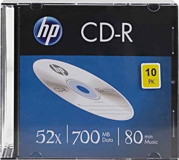 HP CRE00085, 52X, CD-R, 700 MB, 10 styck