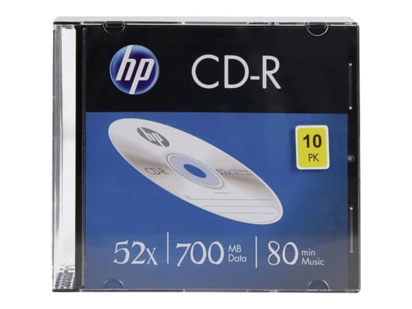 HP CRE00085, 52x, CD-R, 700 MB, 10 stykker