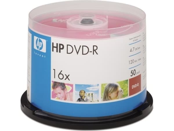HP DME00025, DVD+R, 50 stykker, 4,7 GB