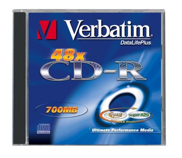 Verbatim DataLifePlus - CD-R - 700 MB (80min) 48x - CD-fodral