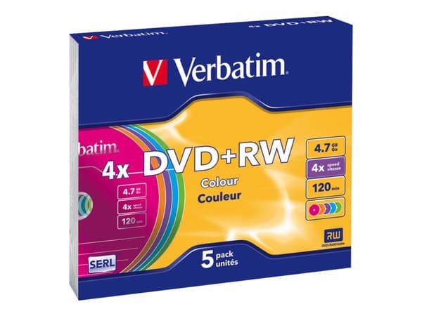 Verbatim DVD+RW/5/Slim 4.7GB 4x 43297