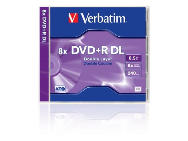 Verbatim 43540, DVD+R, 120 mm, Plastfodral, 1 styck, 8,5 GB